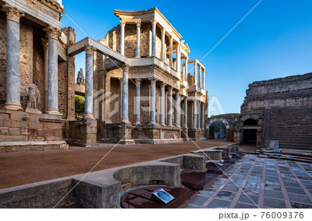 Roman Amphitheatre in Merida, Augusta Emerita in Extremadura, Spain Roman Amphitheatre in Merida, Augusta Emerita in Extremadura, Spain 76009376