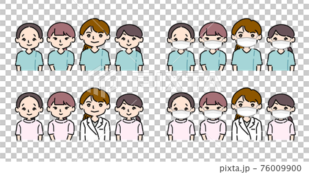 Medical institution for female staff only Clinic dentist Hospital staff set 2 76009900