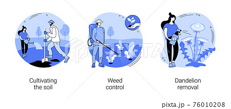 Garden protection abstract concept vector illustrations. 76010208