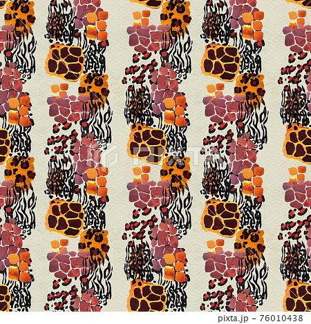 Animal mix print seamless pattern. Abstract background Animal mix print seamless pattern. Abstract background 76010438