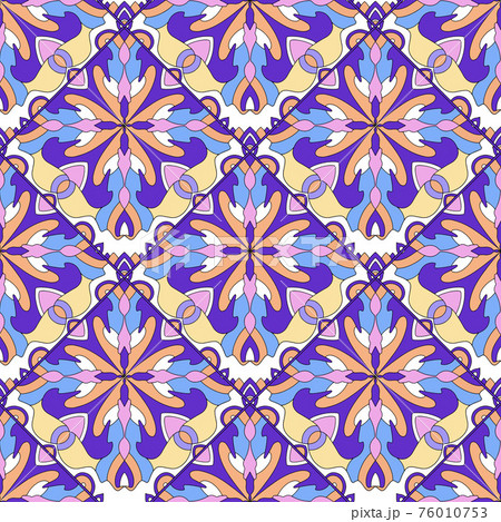 Caleidoscop pattern, outline hand drawn style Caleidoscop pattern, outline hand drawn style 76010753