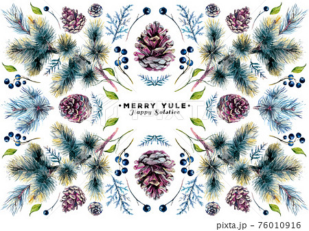 Watercolor Christmas Card Watercolor Christmas Card 76010916