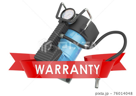 Car air compressor warranty concept. 3D rendering 76014048