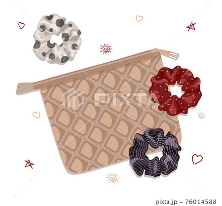 Hair scrunchies. Vector Hair scrunchies. Vector 76014588