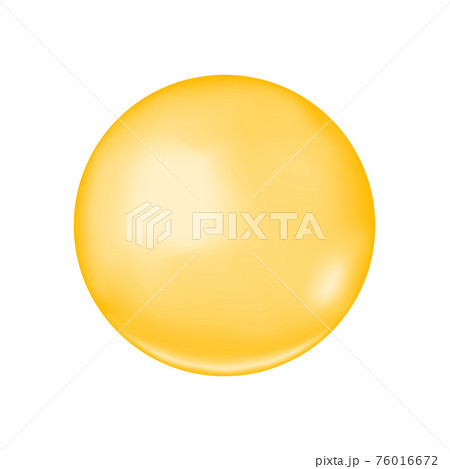 Golden glossy bubble. Collagen drop, keratin, serum, jojoba cosmetic oil, vitamin A or E, omega fatty acid ball. Vector realistic illustration Golden glossy bubble. Collagen drop, keratin, serum, jojoba cosmetic oil, vitamin A or E, omega fatty acid ball. Vector realistic illustration 76016672