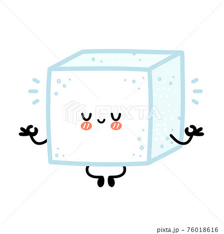 Good sugar cube character. Candy angel mascot - Stock Illustration  [98609806] - PIXTA