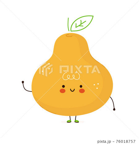 Cute funny Pear fruit character. Vector hand drawn cartoon kawaii character illustration icon. Isolated on white background. Pear fruit character concept Cute funny Pear fruit character. Vector hand drawn cartoon kawaii character illustration icon. Isolated on white background. Pear fruit character concept 76018757