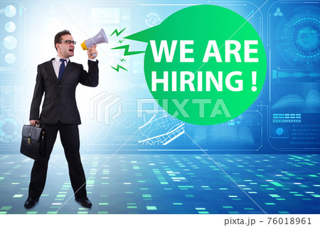 Concept of recruitment with businessman 76018961