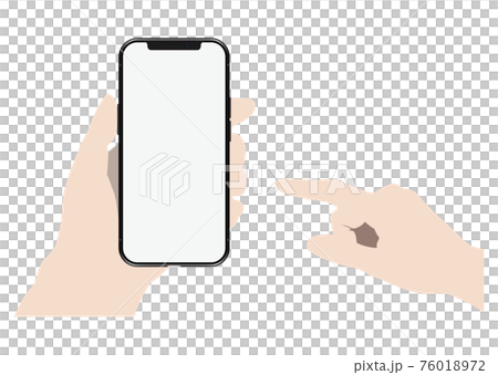 Hand to operate smartphone 76018972