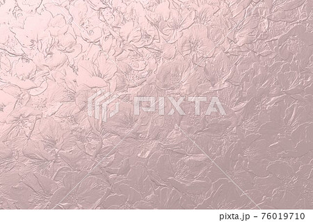 3d加工した桜の花びらのメタリックピンクの背景のイラスト素材