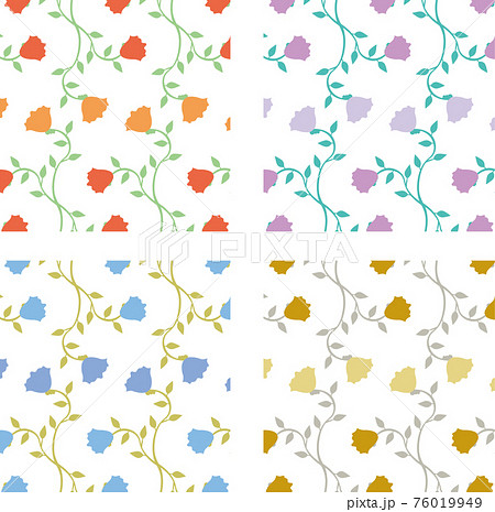 花柄背景 76019949