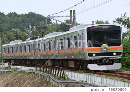 JR東日本E231系3000番台川越・八高線通勤電車川越線80周年ヘッドマーク