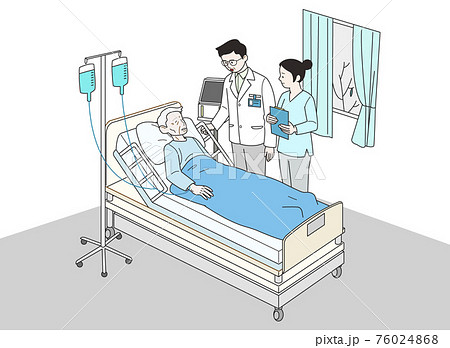 Concept of elderly lifestyle, senior people activity and daily life illustration 008 76024868