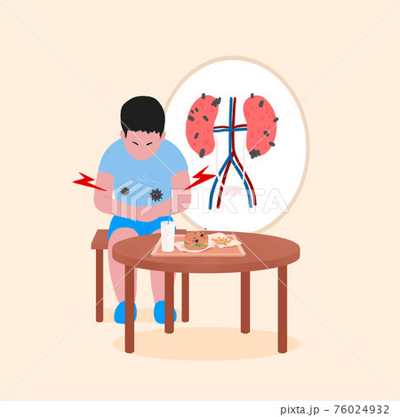 Fast food harmful effects, diseases caused by hamburger illustration 007 Fast food harmful effects, diseases caused by hamburger illustration 007 76024932