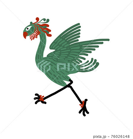 Fantastic mythological bird, sketch for your design Fantastic mythological bird, sketch for your design 76026148