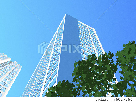 Cityscape Office Building Illustration 007のイラスト素材