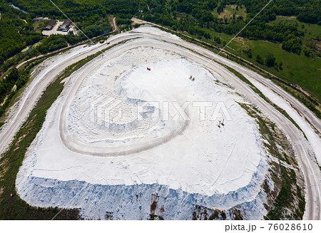 Aerial view of White Mountain near Voskresensk 76028610