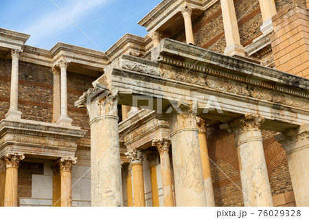 Sardis ancient city which has gymnasium and synagogue ruins and columns in Manisa Sardis ancient city which has gymnasium and synagogue ruins and columns in Manisa 76029328