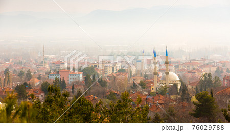 Morning view of Golhisar city in Turkey Morning view of Golhisar city in Turkey 76029788
