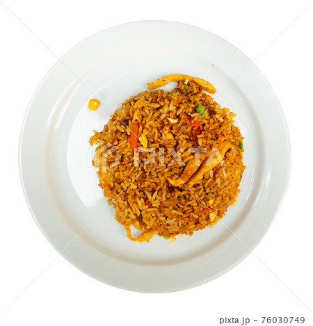 Fried rice with chicken 76030749