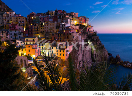 Manarola in evening lights 76030782