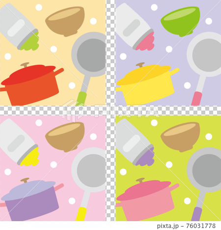 Kitchen utensils pattern background 76031778