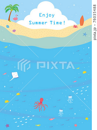 夏の素材2021(海中&ビーチ) 夏の素材2021(海中&ビーチ) 76035488