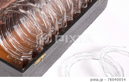 Set of very old glass coasters Set of very old glass coasters 76040054