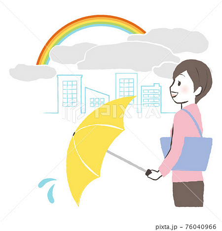 雨上がりと虹 雨上がりと虹 76040966