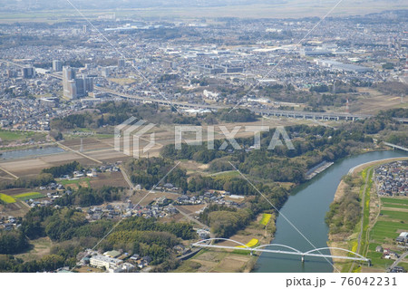 つくばみらい市からの航空写真 つくばみらい市からの航空写真 76042231