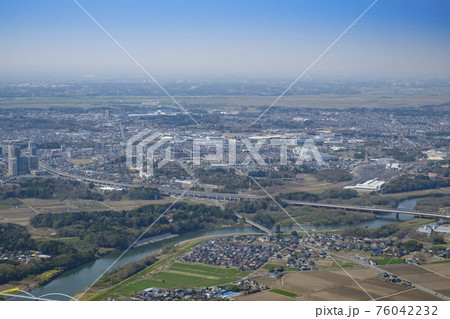 つくばみらい市からの航空写真 つくばみらい市からの航空写真 76042232