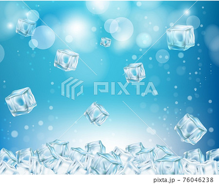 Ice cube abstract background vector illustration Ice cube abstract background vector illustration 76046238