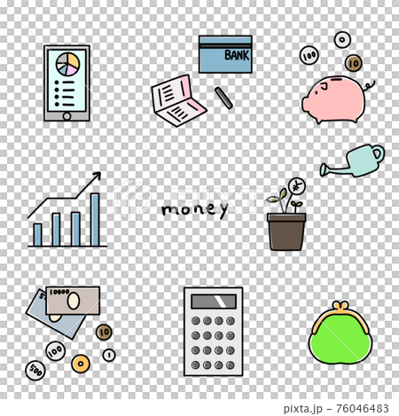 Illustrations about money and household budget Illustrations about money and household budget 76046483