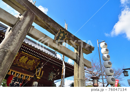 櫛田神社の鳥居：福岡 76047134