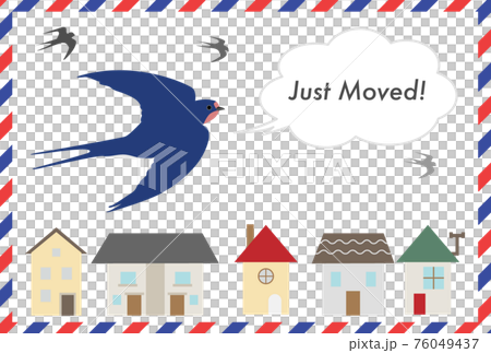 Swallow moving notification airmail style 76049437