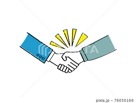 作業員とビジネスマンの握手 76050169