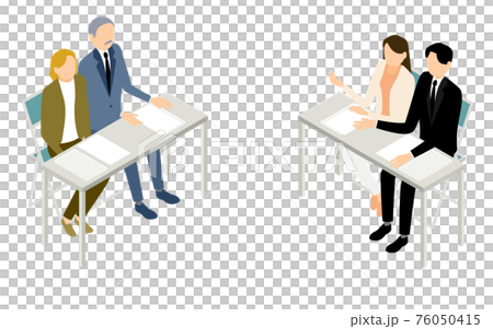 商業場景，商人在會議上討論，等距 76050415