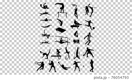 體育，剪影，皮影，黑色，運動員，奧運會，殘奧會，奧里帕拉，田徑，運動員，比賽 76054793