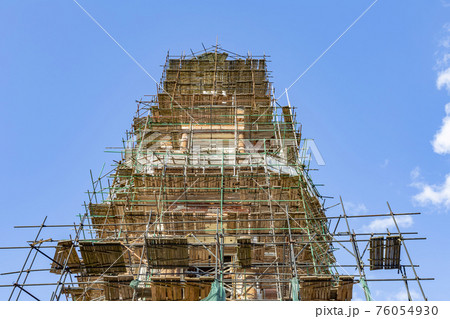 Exterior of the historic Trinity Cathedral in Yakhroma. Russia 76054930