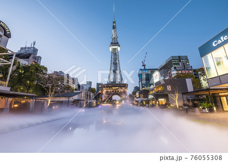 愛知県 名古屋テレビ塔 久屋大通公園 夜景 愛知県 名古屋テレビ塔 久屋大通公園 夜景 76055308