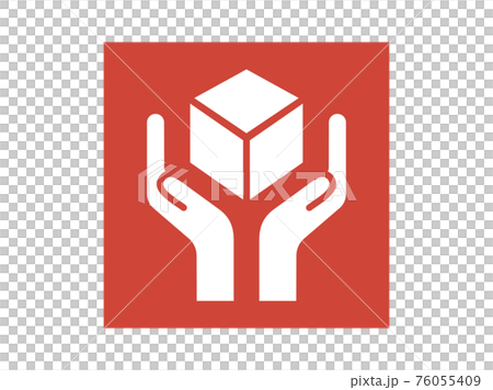 Illustration of a sticker with care 76055409
