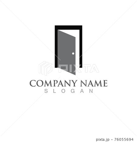 Door logo and symbol vector image 76055694