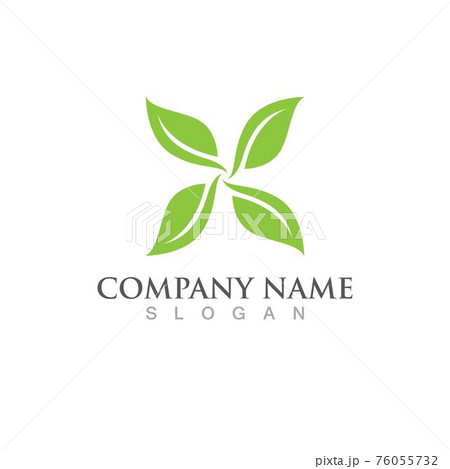 Logos of green Tree leaf ecology 76055732