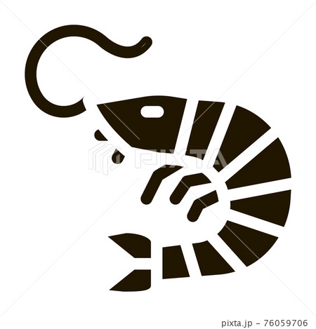 shrimp icon Vector Glyph Illustration shrimp icon Vector Glyph Illustration 76059706