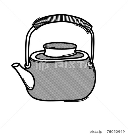 Teapot doodle vector icon. Drawing sketch illustration hand drawn line eps10 76060949