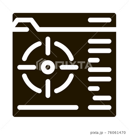 target to specific folder icon Vector Glyph Illustration target to specific folder icon Vector Glyph Illustration 76061470