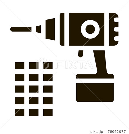 drill repair battery icon Vector Glyph Illustration drill repair battery icon Vector Glyph Illustration 76062077