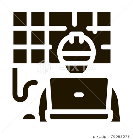 solar technician icon Vector Glyph Illustration solar technician icon Vector Glyph Illustration 76062078