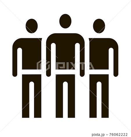 teamwork people icon Vector Glyph Illustration 76062222