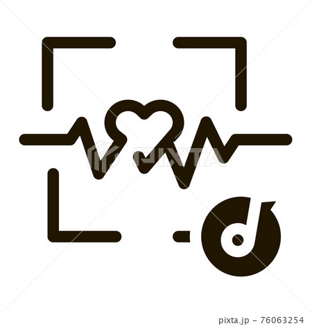 Effect of Music on Heart Illustration 76063254